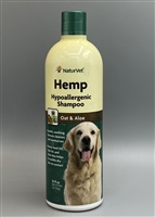 NaturVet Hemp Hypoallergenic Shampoo with Oat & Aloe 16 fl oz