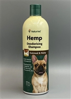 NaturVet Hemp Deodorizing Shampoo with Oatmeal & Honey 16 fl oz