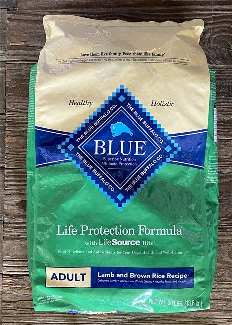 Blue Buffalo Life Protection Formula Adult Lamb & Brown Rice Recipe Dry Dog Food, 30-lb bag