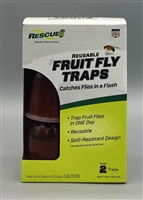 Rescue Reusable Fruit Fly Traps 2 Pack