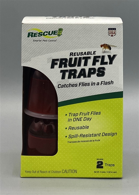 Rescue Reusable Fruit Fly Traps 2 Pack