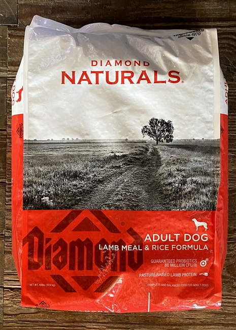 Diamond Naturals Lamb Meal & Rice Formula Adult Dry Dog Food, 40-lb bag