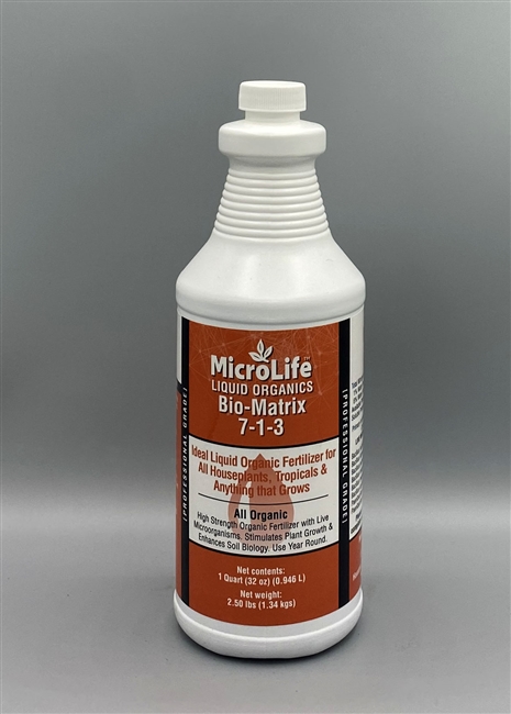 Microlife Bio Matrix 7-1-3 Liquid Fertilizer Quart