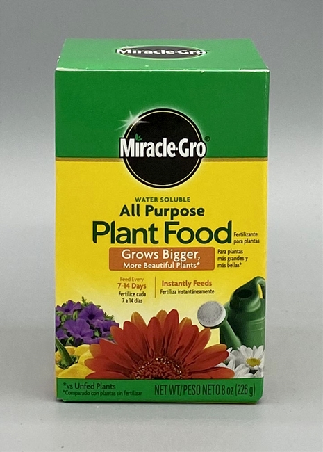 Miracle Gro Water Soluble All Purpose Plant Food 8 oz