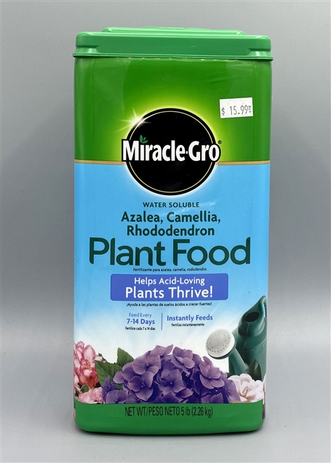 Miracle Gro Azalea, Camellia, Rhododendron Plant Food Water Soluble 5 lb
