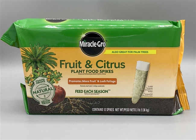 Miracle Gro Fruit & Citrus Plant Food Spikes 3 lb