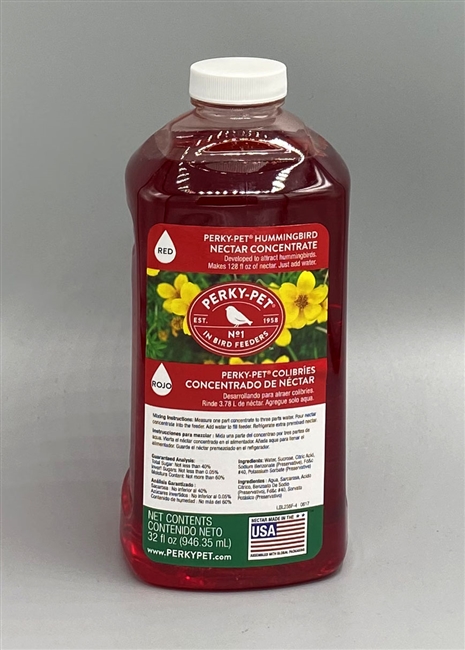 Perky Pet Hummingbird Nectar Red Concentrate 32oz