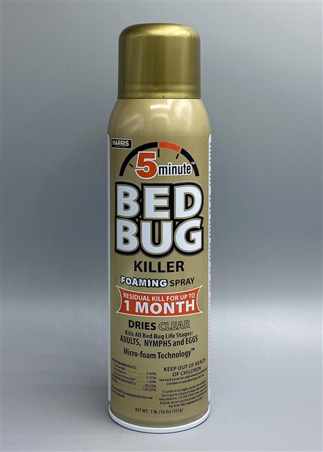 Harris 5 Minute Bed Bug Killer Foaming Spray 16 oz