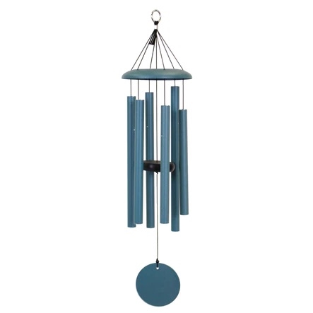 Corinthian Bells Wind Chime 30" Patina Green