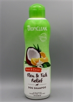 TropiClean Opti Neem Flea Pet Shampoo, 20-oz bottle