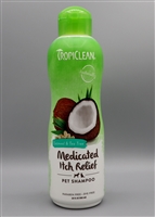 TropiClean Medicated Oatmeal & Tea Tree Dog Shampoo, 20-oz bottle