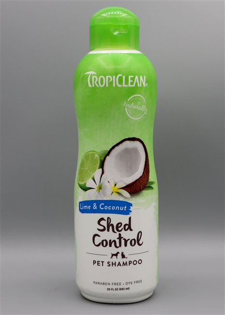 TropiClean Lime & Coconut Deshedding Dog Shampoo, 20-oz bottle