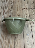 Weave Hanging Basket Olive Green 12"
