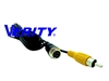 CB113: 3m, 4-pin Aviation Male to RCA Male Adapter Cable