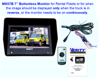 MK07B 7" Buttonless Monitor Kit