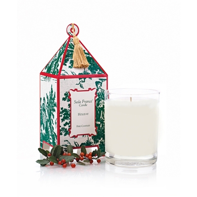 Holiday Classic Toile Pagoda Box Candle