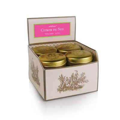 Citron du Sud Classic Toile Single Travel Tin Candle (Case of 12)