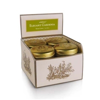 Elegant Gardenia Classic Toile Single Travel Tin Candle (Case of 12)