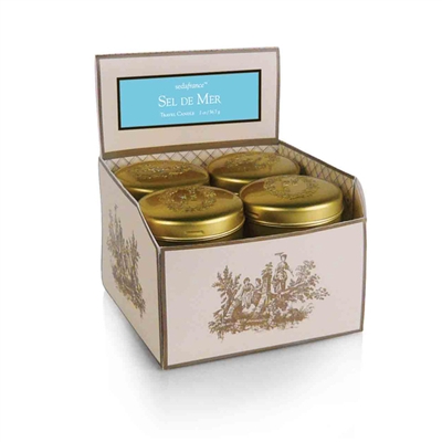 Sel de Mer Classic Toile Single Travel Tin Candle (Case of 12)