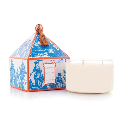 French Tulip Classic Toile Three-Wick Candle (Case of 4)