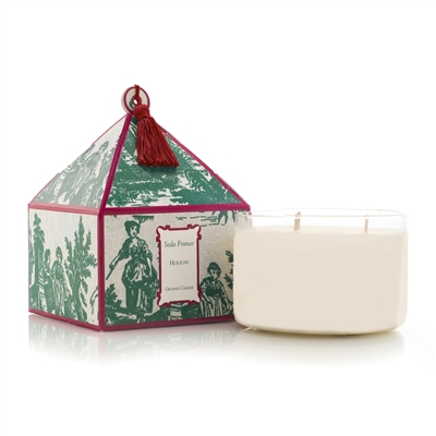 Holiday Classic Toile Three-Wick Candle (Case of 4)