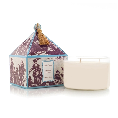 Japanese Quince Classic Toile Three-Wick Candle (Case of 4)