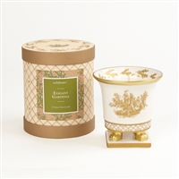 Elegant Gardenia Classic Toile Petite Ceramic Candle (Case of 6)