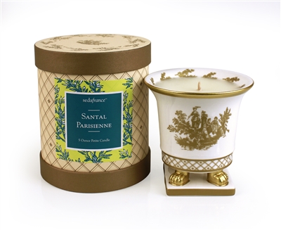 Santal Parisienne Classic Toile Petite Ceramic Candle (Case of 6)