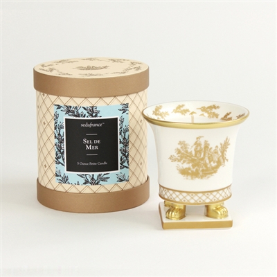 Sel de Mer Classic Toile Petite Ceramic Candle (Case of 6)