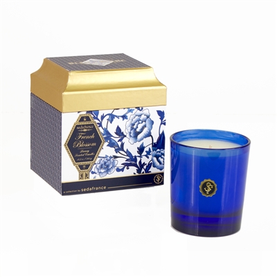 French Blossom Bleu et Blanc Boxed Candle (Case of 6)