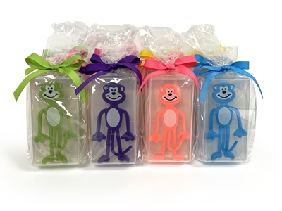 Clearly Fun Neon Monkey Soap Collections - 24 soaps no display