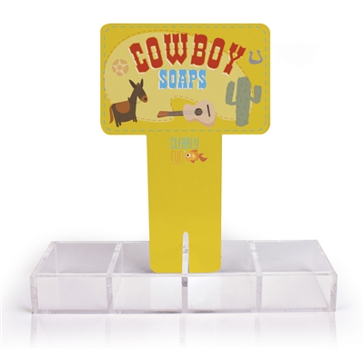 Clearly Fun Cowboy Soap Collections - display only