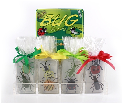 Clearly Fun Bug Soap Collections - 12 soaps + display