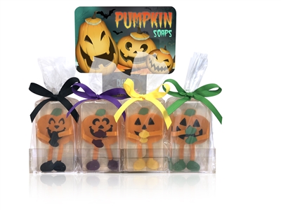 Clearly Fun Pumpkin Soap Collection - 12 soaps + display