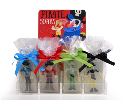 Clearly Fun Pirate Soap Collections - 12 soaps + display