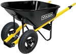 Vulcan 6 CF Steel Wheelbarrrow with Steel Handles & Flat Free Tire