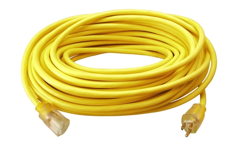 Southwire 12/3 Yellow Extension Cord with Lighted Ends