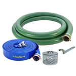 2" PVC Suction & Discharge Hose Kit with Strainer & Spanner Wrench