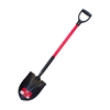 Bully Tools 14-Gauge Round Point Long Handle Shovel with Open Back
