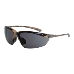 Radians Crossfire Sniper Premium Safety Eyewear - Brown Camo Frame with Smoke Lense