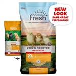 Blue Seal Home Fresh Medicated Chick Start Crumble (25#/BG)
