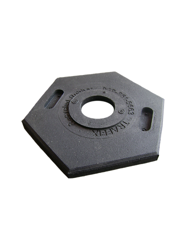 8# Traffic Delineator Rubber Base