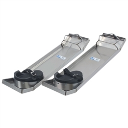 Kraft 28" x 8" Lightweight Stainless Steel Knee Boards (Pair)