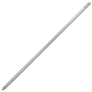 Kraft 6' Anodized Aluminum Swaged Button Handle - 1-3/4" Diameter (Silver)