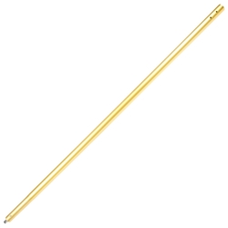 Kraft 6' Anodized Aluminum Swaged Button Handle - 1-3/4" Diameter (Gold)