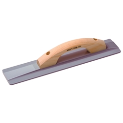 Kraft 12" x 3-1/4" Square End Magnesium Hand Float with Wood Handle