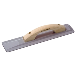 Kraft 16" x 3-1/2" Wide Magnesium Hand Float with Wood Handle