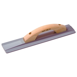 Kraft 16" x 3-1/4" Square End Magnesium Hand Float with Wood Handle