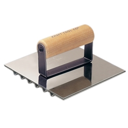 Kraft 6" x 6" Safety Groover with Wood Handle