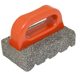 Kraft 6" x 3" x 1" Rub Brick with Handle - 20 Grit